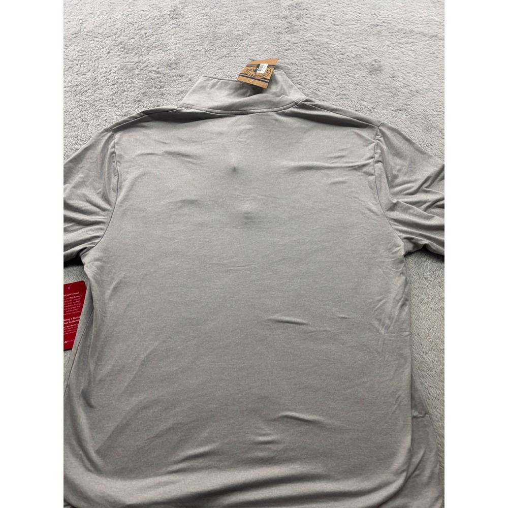 Ohio State Buckeyes Mens Grey Quarter Zip Pullover Size M NEW Rivalry Threads - Picture 5 of 5